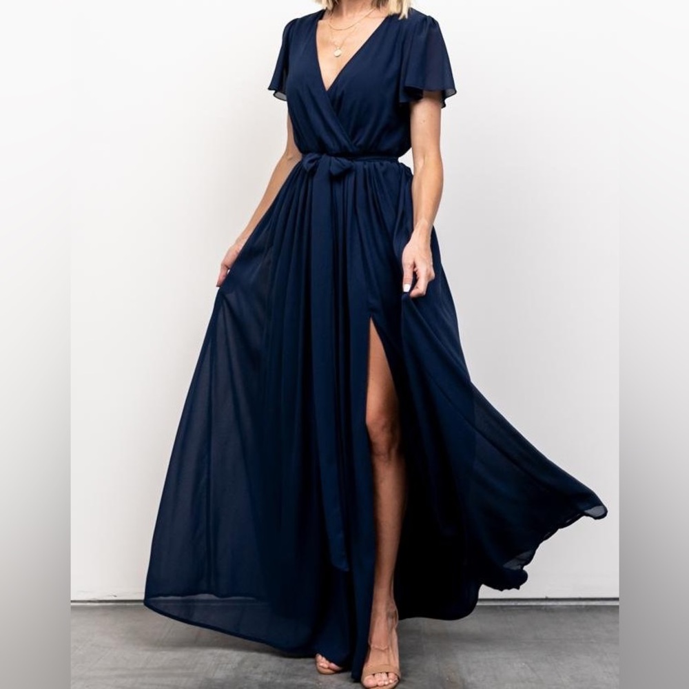 (Dark blue) Kristina maxi dress (Baltic Born)